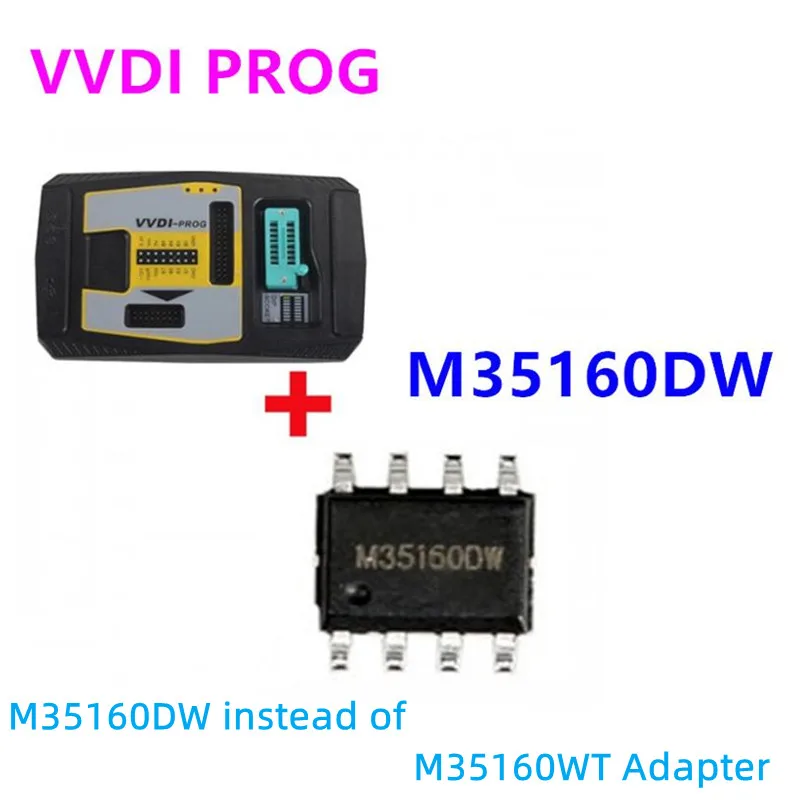 

Original Xhorse VVDI PROG Programmer with Xhorse 35160DW Chip Reject Red Dot No Need Simulator Instead of M35160WT Adapter