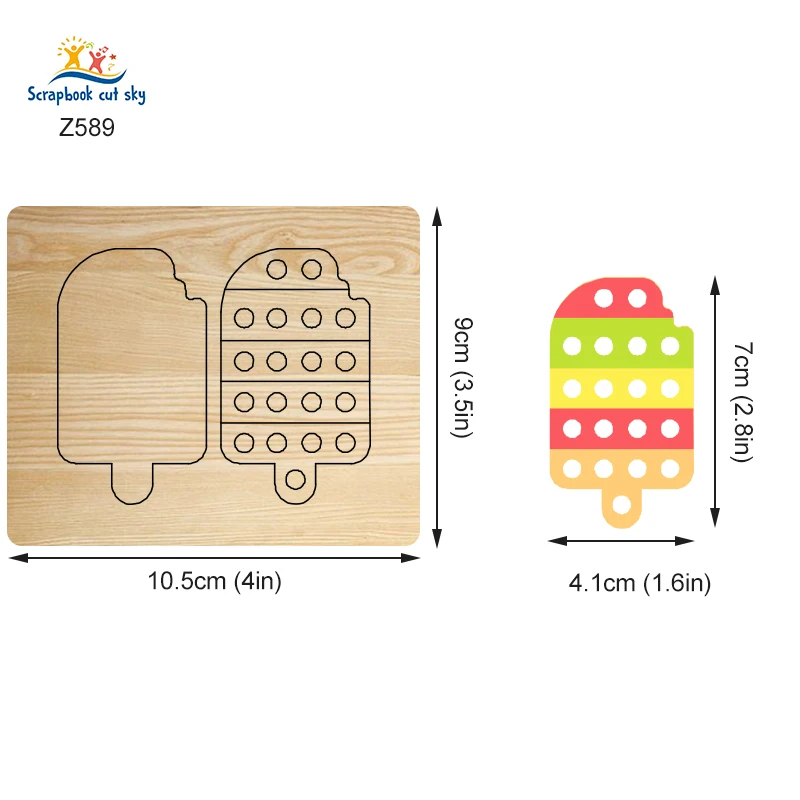 

ScrapbookCutSky-Z589 Wooden Cutting Knife Die Is Used With The Machine