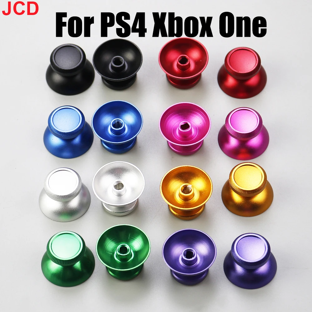 

JCD 2pcs Metal Joystick Grip Cap Analog Thumb Stick Cover For PS4 Xbox One Gamepad Controller Thumbstick Replacement