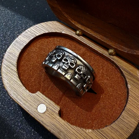 Ретро кольцо из нержавеющей стали LENNIK для мужчин