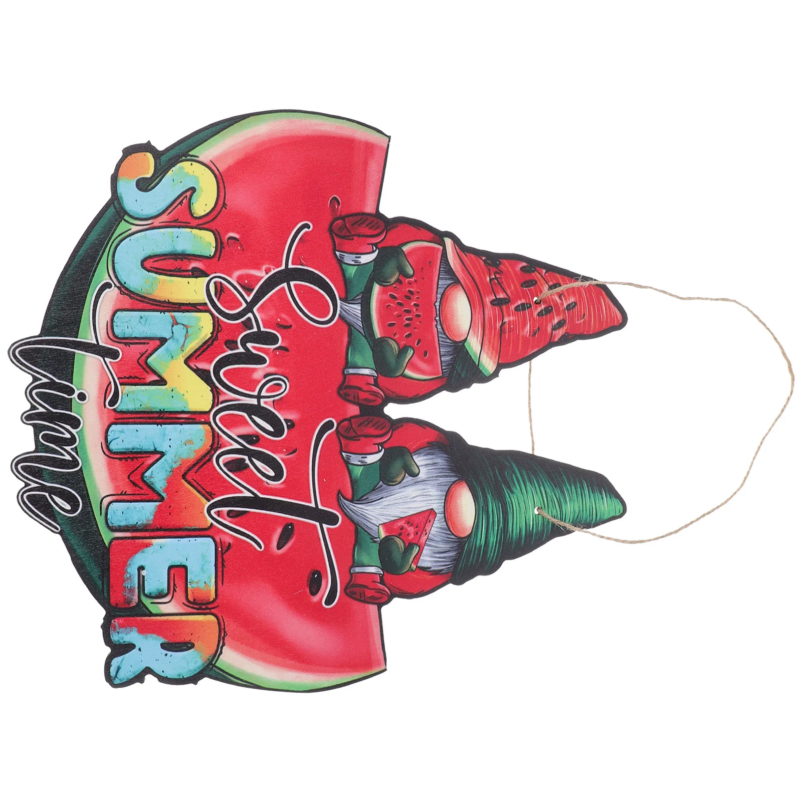 

Summer Hanging Sign Gnome Front Door Sign for Home Indoor Outdoor Decoration