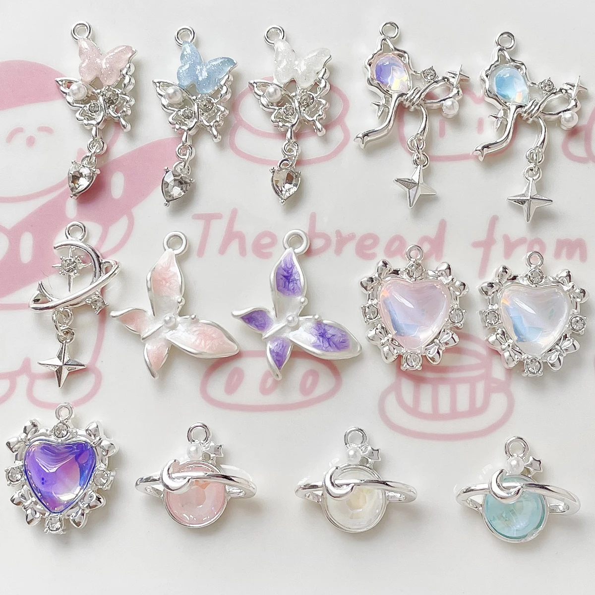 6 шт. сплав Dreamstar Planet Moon бабочка кулон Diy ювелирные изделия ручной работы ожерелье