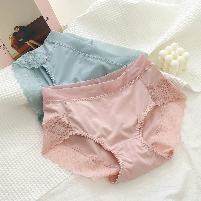 Женское Бесшовное нижнее белье Ick Silk удобное большого размера с завышенной