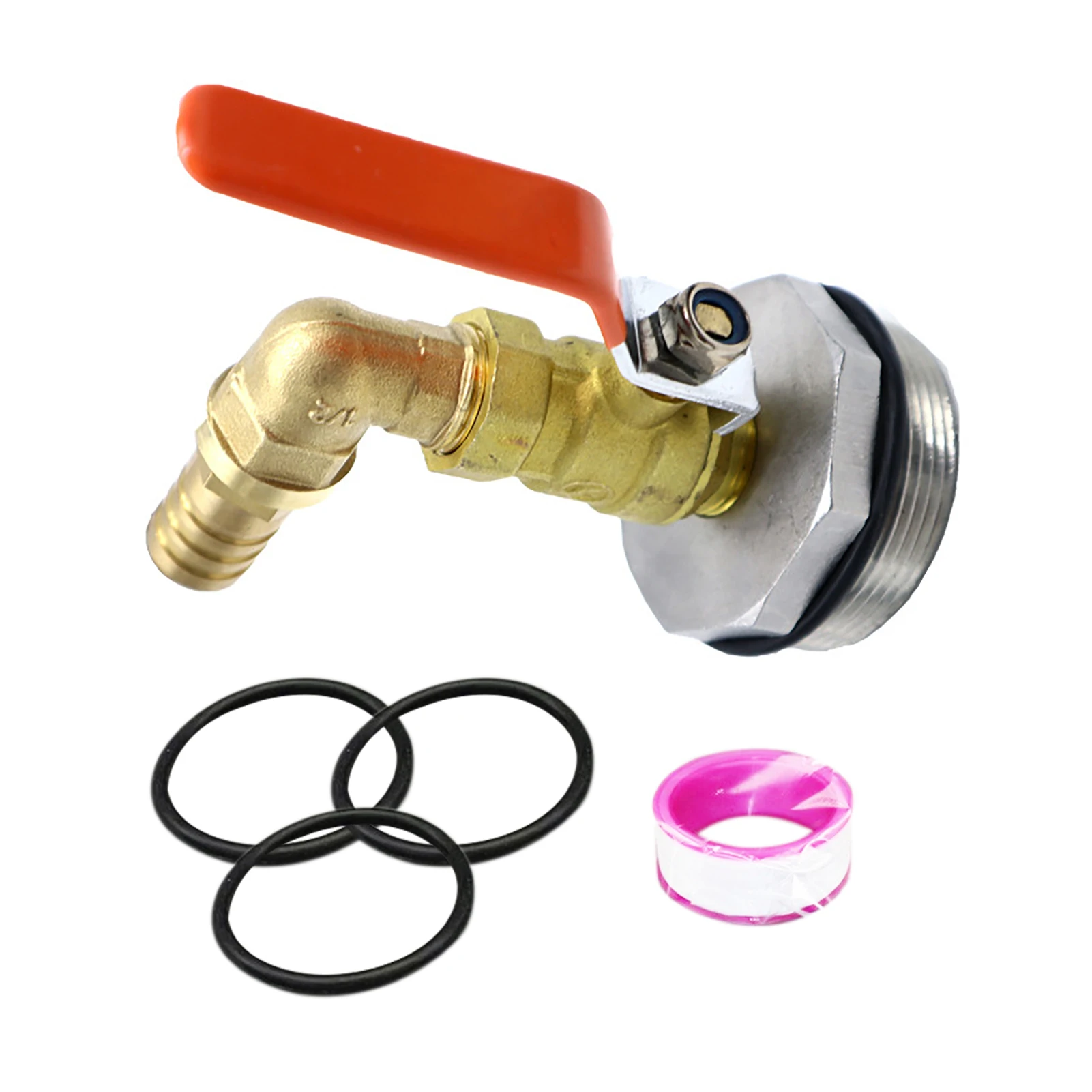 

50-галлоновый тоут, адаптер для резервуара для воды, резьбовой шланг, кран с прокладками, фоторазъем, сменный фитинг клапана