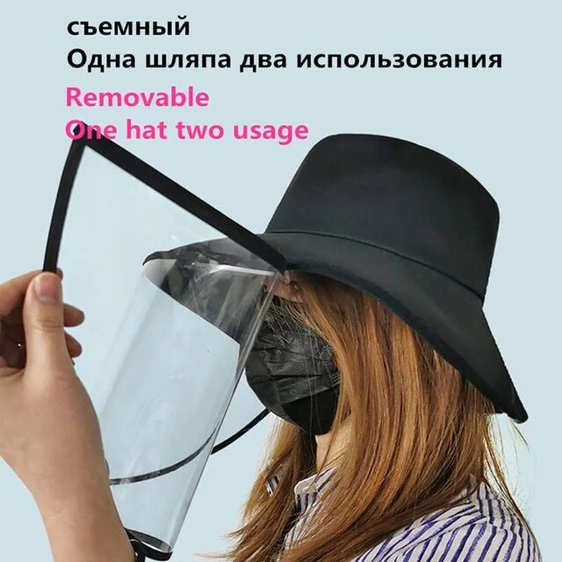 

Взрослая и детская Съемная фотомаска с защитой от капель, маска для лица, защитная шляпа для рыбаков
