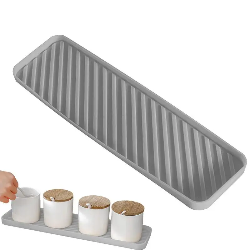

Кухонный органайзер, лоток, силиконовый кухонный органайзер, лоток, нескользящий Портативный Силиконовый поднос для кухни