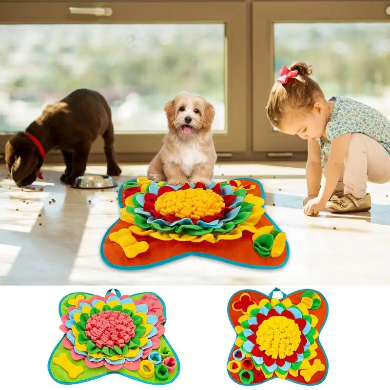 

Pet Sniffing Pad Anti Slip Dog Feeding Mat Puppy Relieve Stress Training Pad Dog Puzzle Toy Mat Pet Digging Mat Pet Nose Pad