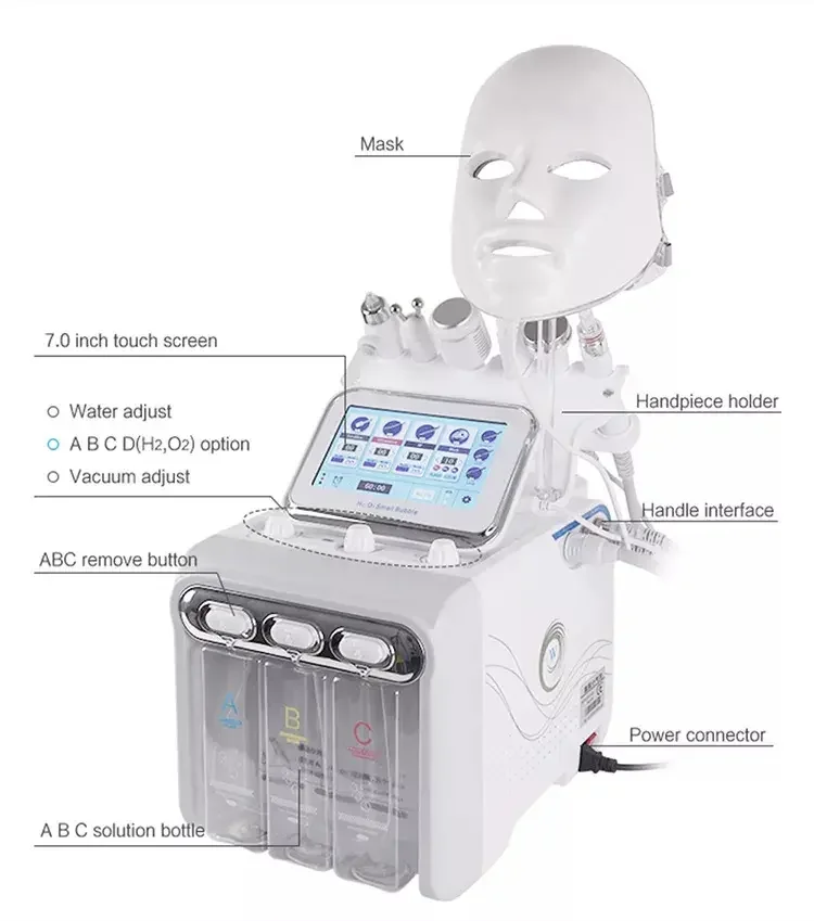 Hidrafacial Machine 7 En 1 гидромашина для лица косметические товары аквапилинг чистый