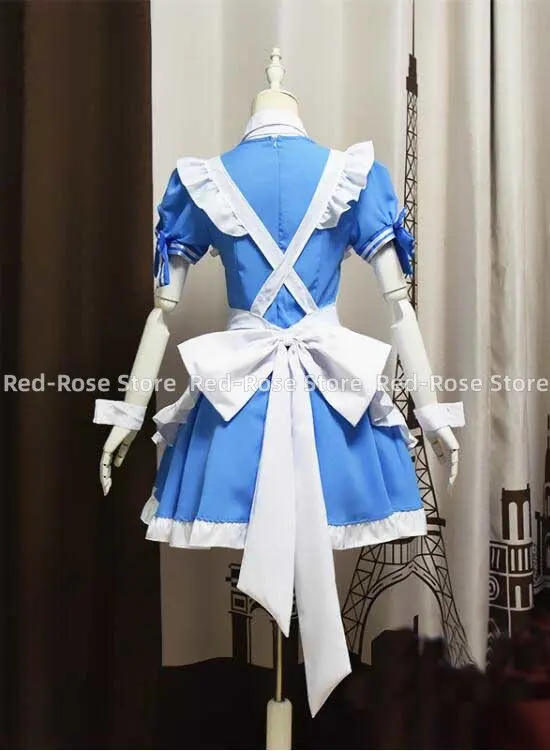 При заказе кролик? Kafuu Chino Maid Outfit Косплей Desu ka Gochuumon wa Usagi Desuka Kirima Syaro Костюм на заказ