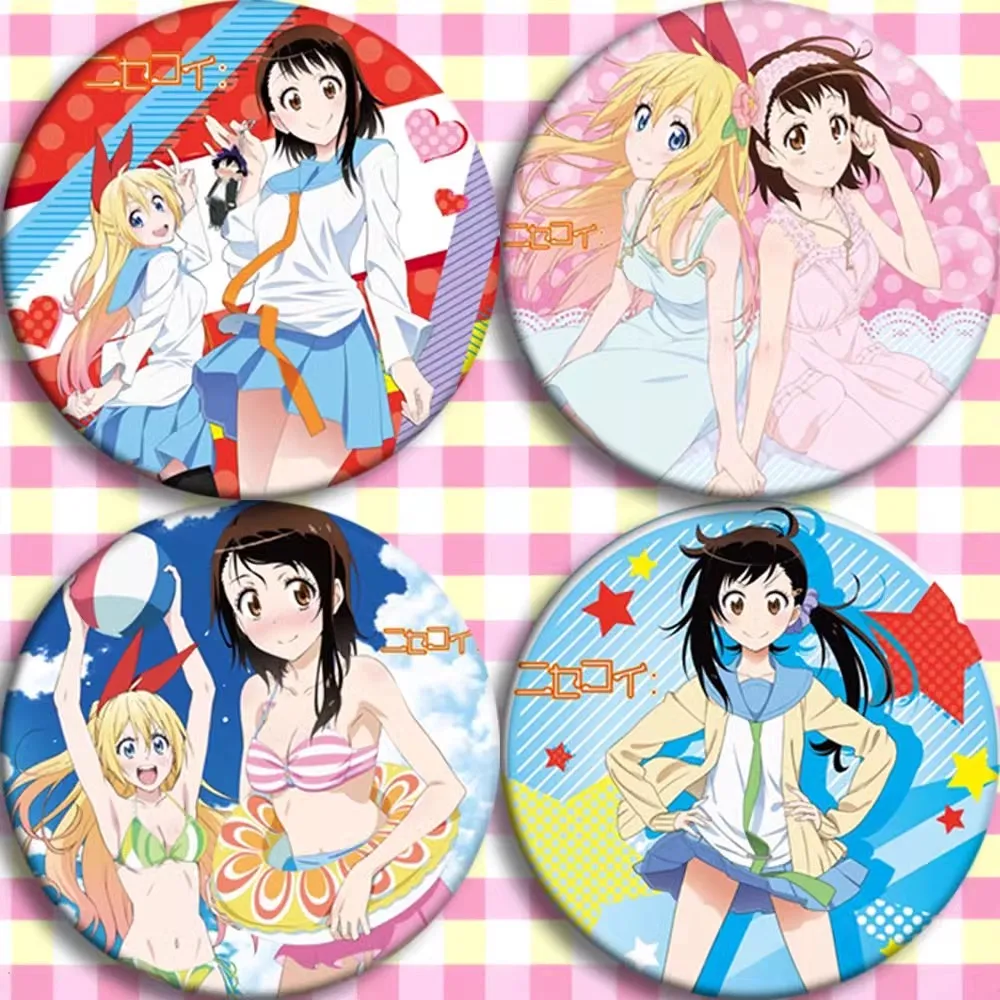 Басара Nisekoi Ichijyo Raku Kirisaki Chitoge Onodera Kosaki Tsugumi Seishiro Tachibana Marika значок Косплея