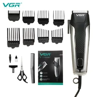 vgr hair clipper professional electric machine hair cut adult magic clippers wired power electric trimmers kit clipper men