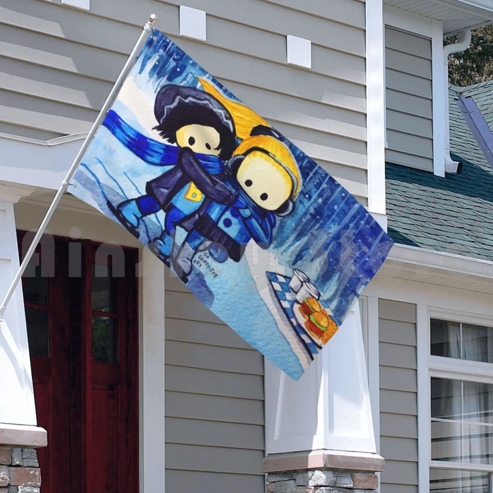 Bughead коньки по льду уличный декор флаг автомобиля Art Is Endgame фанатское искусство |