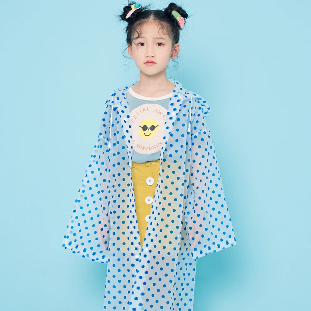 

Children Raincoat Impermeable Poncho Hooded Cover Rainwear Fashion Kid Hiking Poncho Thickened Waterproof Rain Coat Kids Clear