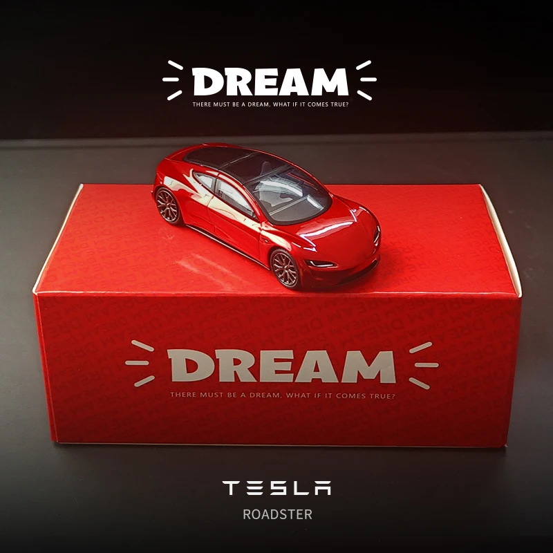 Модель автомобиля Tesla Dream Roadster из металлического сплава модель игрушечного