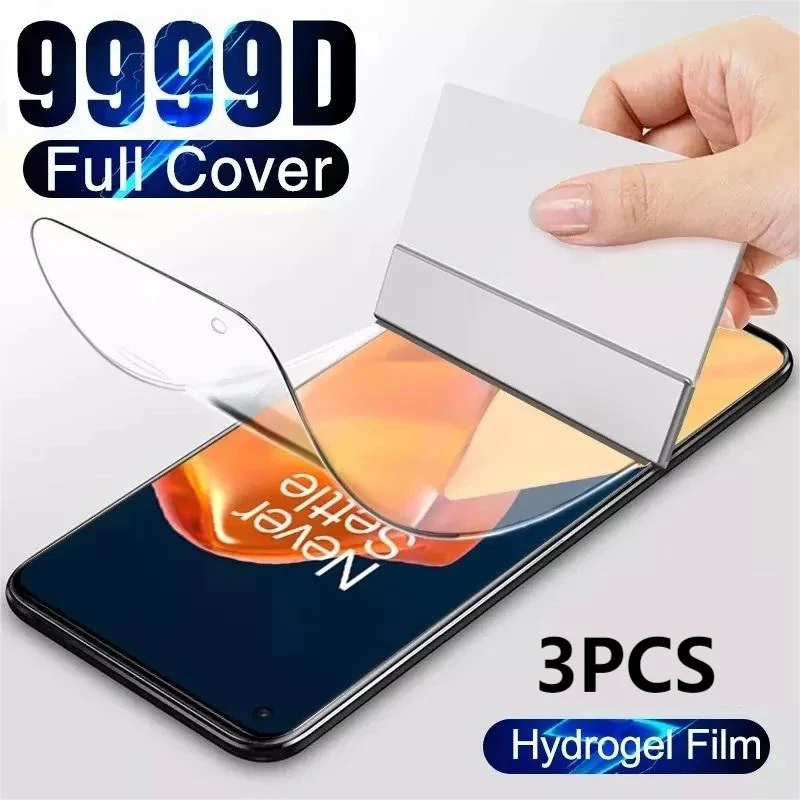 

3PCS Full Coverage Hydrogel Film For OnePlus 9 9R 9E 8T 7 7T 6 6T 5 5T 3 3T Protector Film For OnePlus Nord N10 N100 Safety film