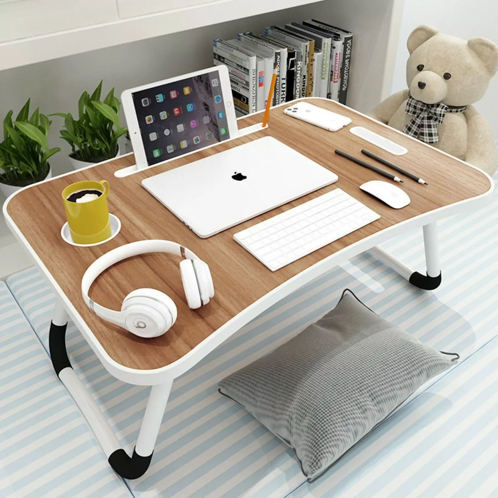 

Laptop Desk, Nichos Portable Laptop Bed Tray Table Notebook Stand Reading Holder
