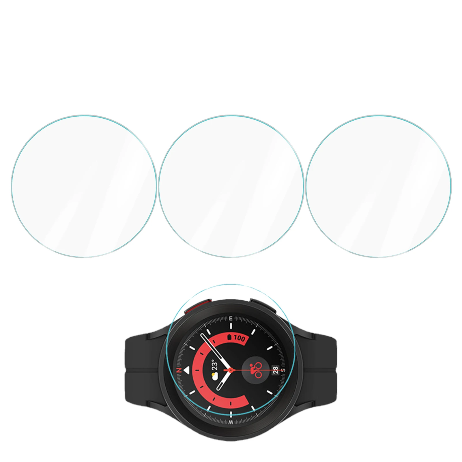 

Защита экрана для Sam-sung Watch5 Pro 45 мм, закаленное стекло, Защита экрана для смарт-часов, высокая чувствительность