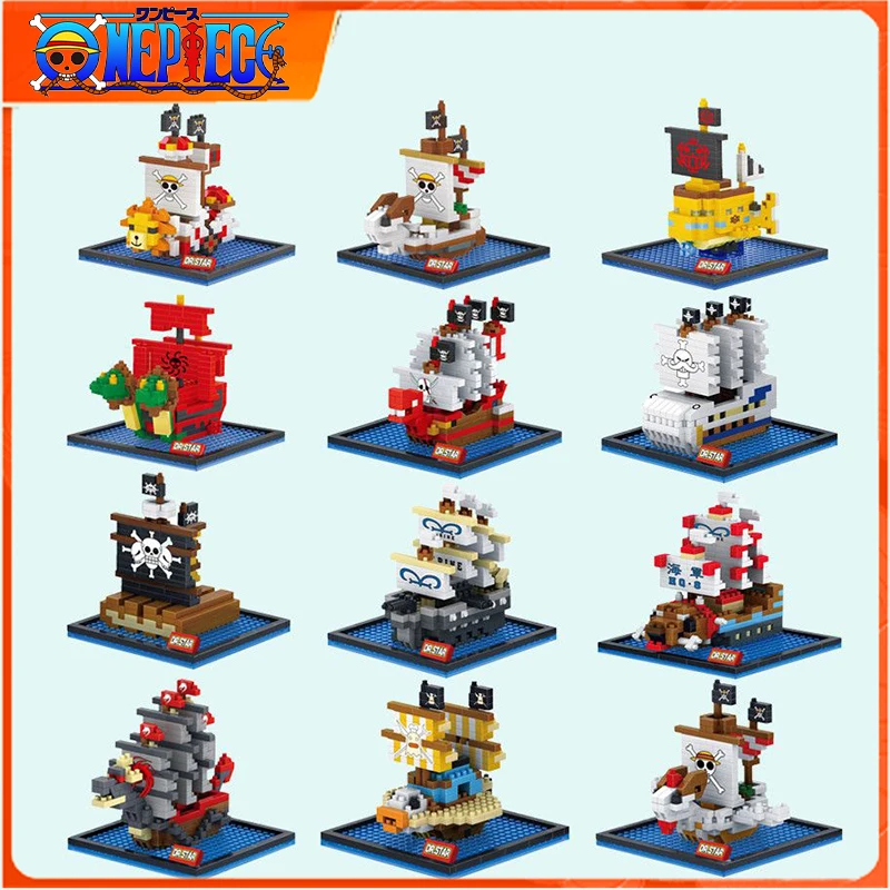 

MINI One Piece Pirate Ship Series Building Blocks Bricks Anime Figure Education Game Toys Kids Birthday Gift Halloween Christmas