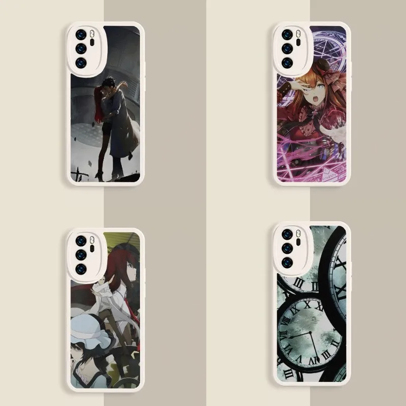 

Steins;Gate Phone Case Lambskin For Huawei MATE 30 40 P30 P50 P40 Y70 10Z NOVA9 10Z 9Z Luxury Mobile Cover