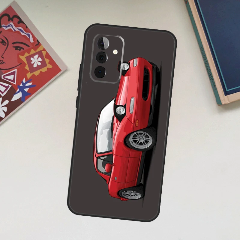 Красный чехол Miata Mx5 Na для Samsung Galaxy A12 A22 A32 A52 A14 A24 A34 A54 A53 A33 A13 A15 A25 A71 A51