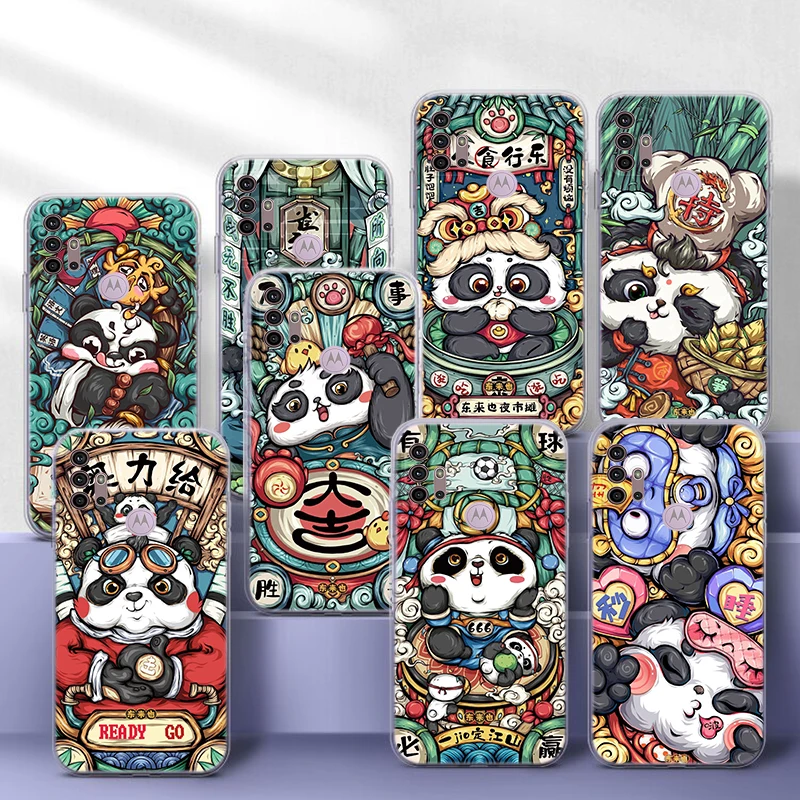 Мягкий чехол с рисунком панды в китайском стиле для LG K71 K8 Plus K9 Lite Q510 K92 Q92 Stylo 6 7 V40 V50