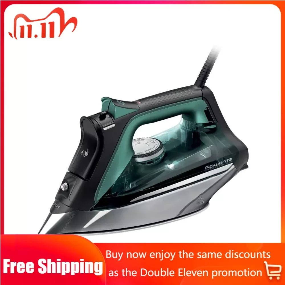 

Stainless Steel Soleplate Steam Iron for Clothes 400Microsteam Holes 1775Watts Ironing Garment Steamer Powerful Steam Steam iron