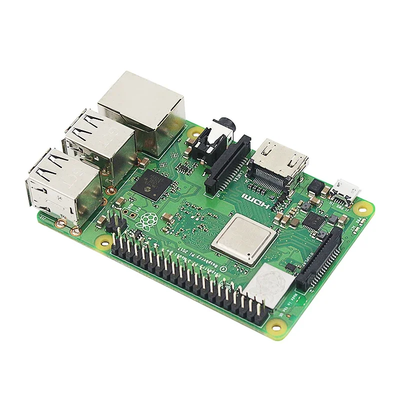 Фото Макетная плата Raspberry 3 Model B, 64-битный четырехъядерный процессор ARM Cortex-A53 1,4 ГГц с Wi-Fi и Bluetooth №5