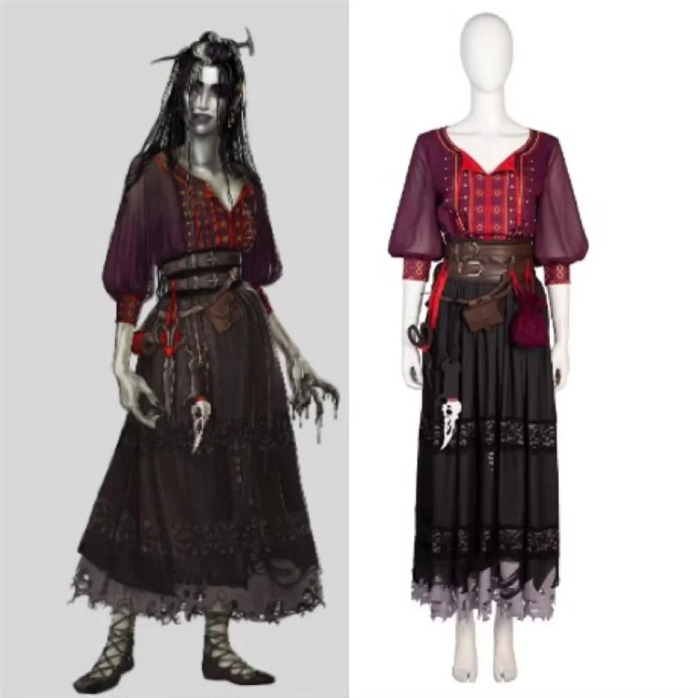 Игровой костюм для косплея Laudna необычное женское платье-волшебник взрослых с