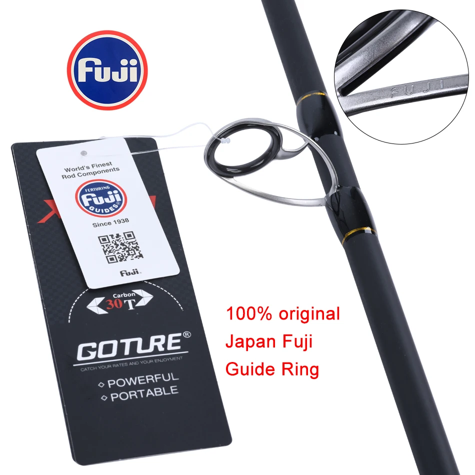 Goture Xceed Spinning Fishing Rod Carbon Fiber MH/M Power 1.98-3M Spinning Casting Lure Rods 4 Sections Travel Rod Carp Fishing