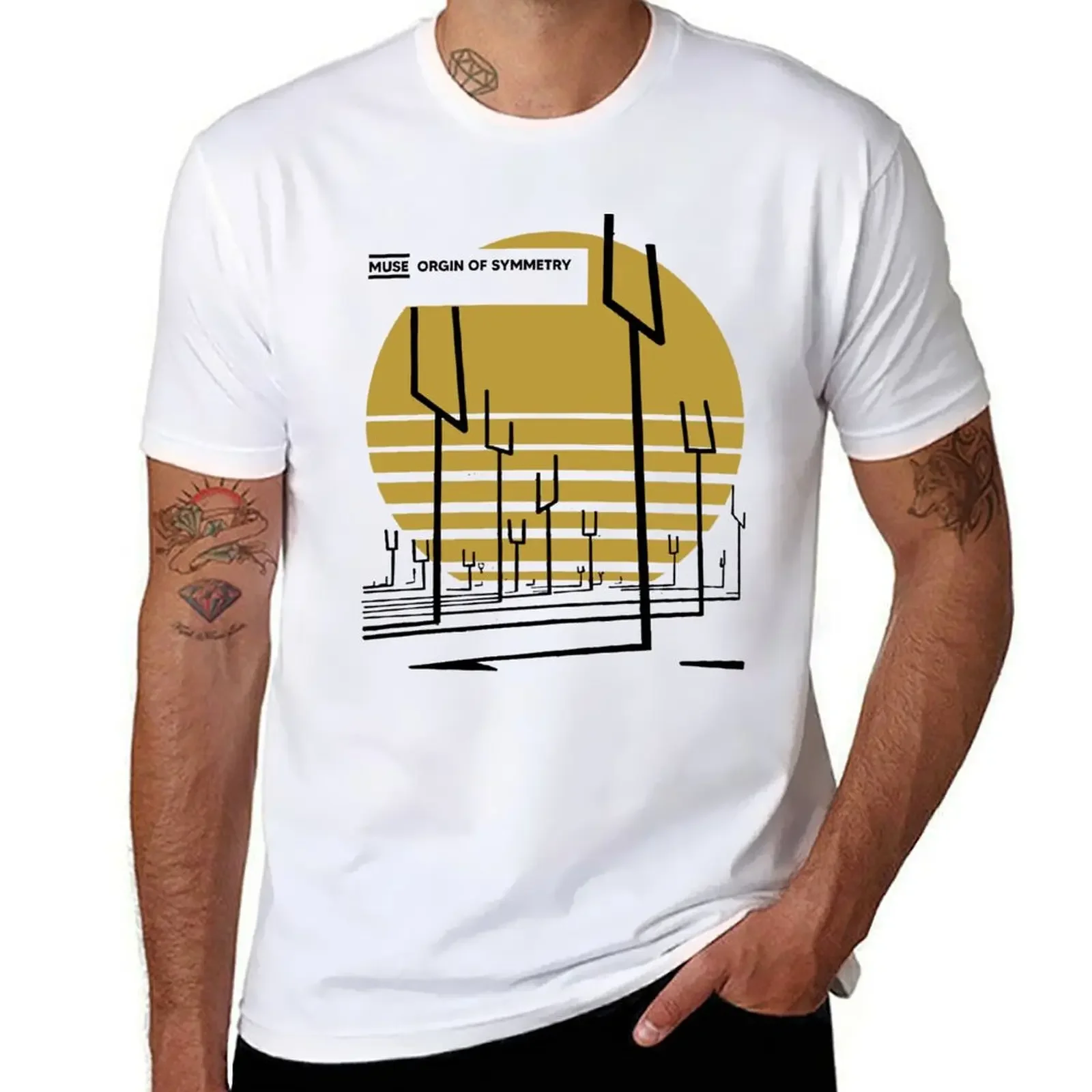 Футболка Muse Merch Symmetry в горошек винтажная одежда новое издание футболки для мужчин