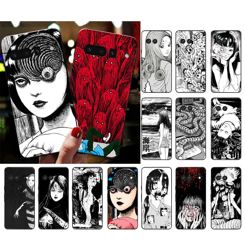 

Junji Ito Tees Horror Phone Case for Google Pixel 7 Pro 7 6A 6 Pro 5A 4A 3A Pixel 4 XL Pixel 5 6 4 3 XL 3A XL 2 XL Case