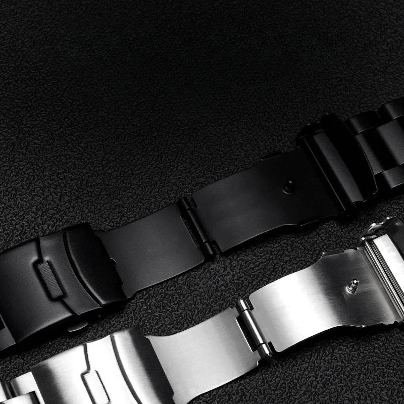 Плотный складной ремень из нержавеющей стали с двойной пряжкой стальной для