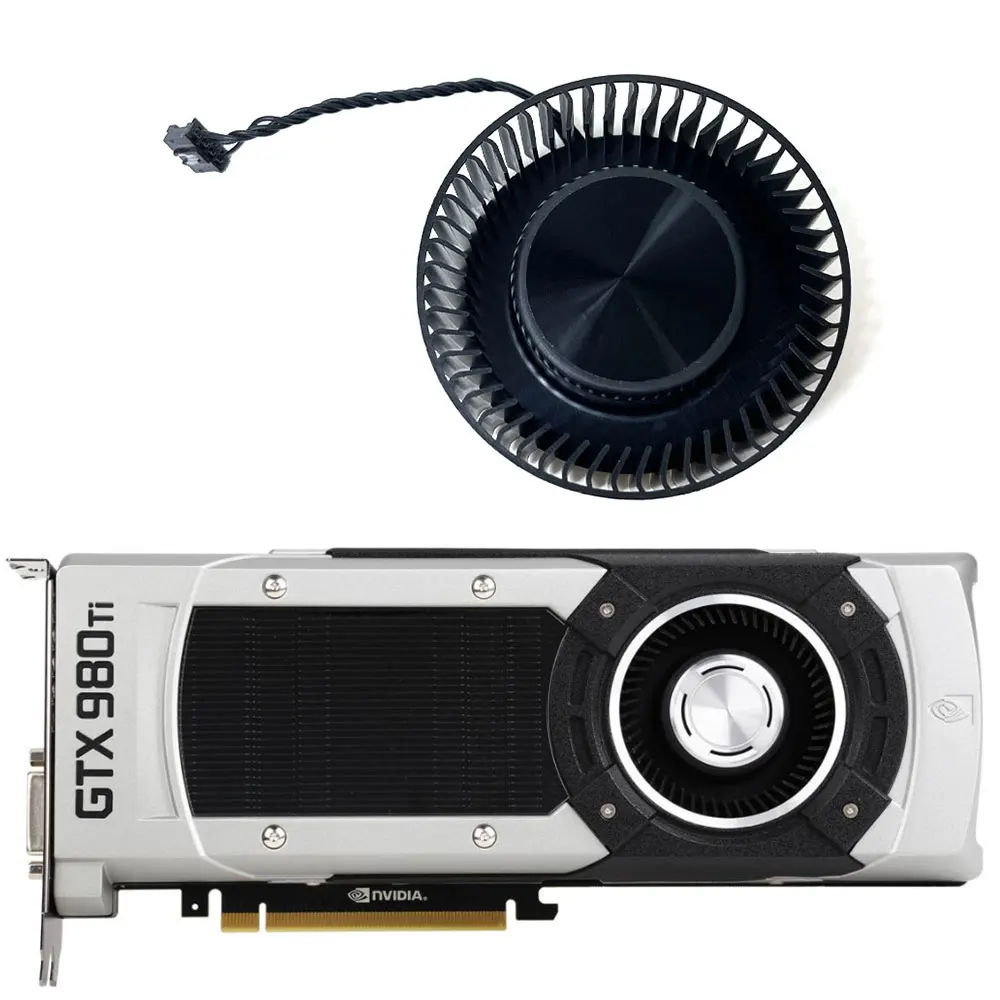 Новый вентилятор BFB0712HF 66 мм 4PIN NVIDIA GTX 980, GTX 980TI GPU, для NVIDIA GTX TITAN, GTX 980TI, GTX 980 охлаждающий вентилятор для графической карты