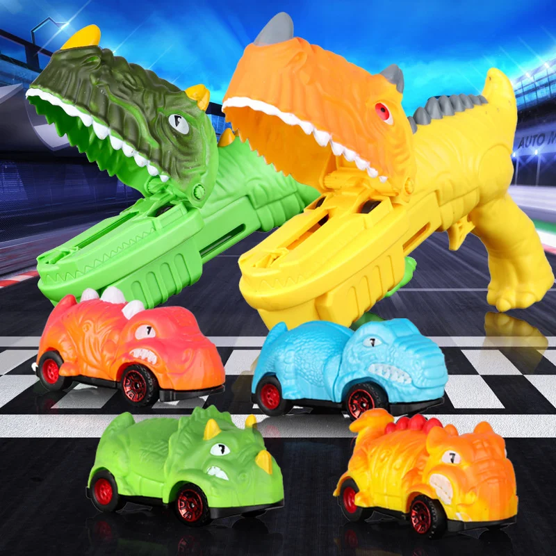 

Dinosaur Toys Gun Mini Dino Car Tyrannosaurus Rex Battle Vehicle Parent Child Interactive Games Kids Gifts For Boys 3+