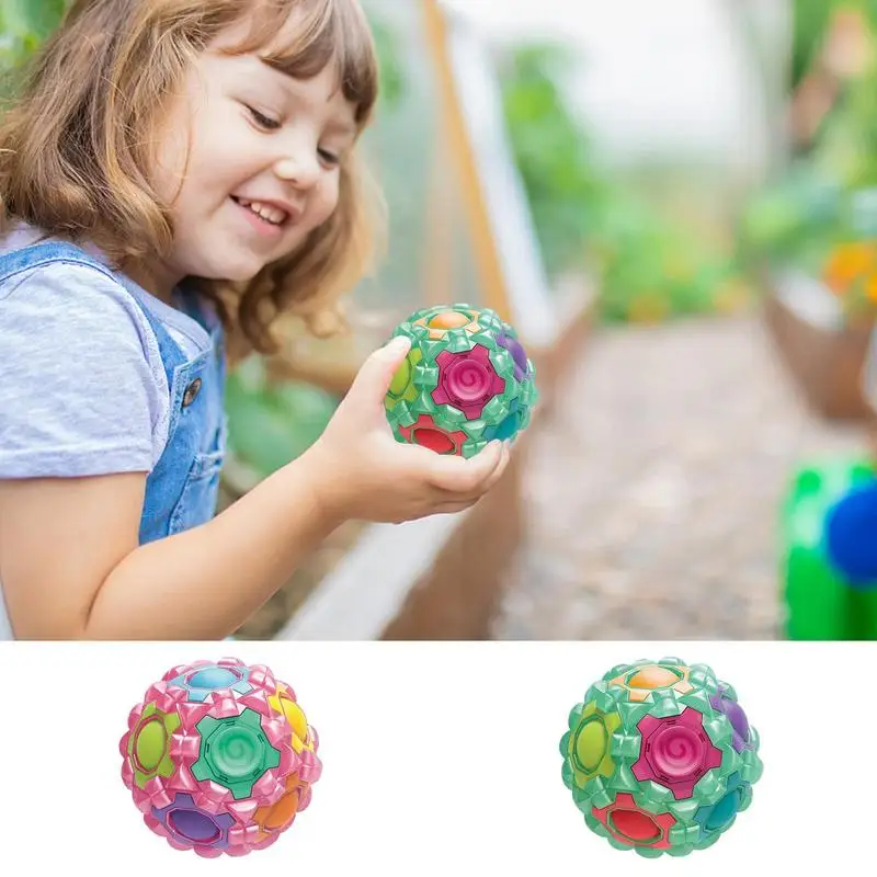 

Волшебный Радужный шар куб скоростной футбол Головоломка мяч антистресс игрушки для детей взрослых снятие стресса сочетание цветов