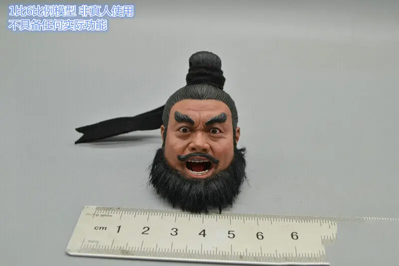 

1:6 Open-mouthed head headsculpt male for Three Kingdoms Series