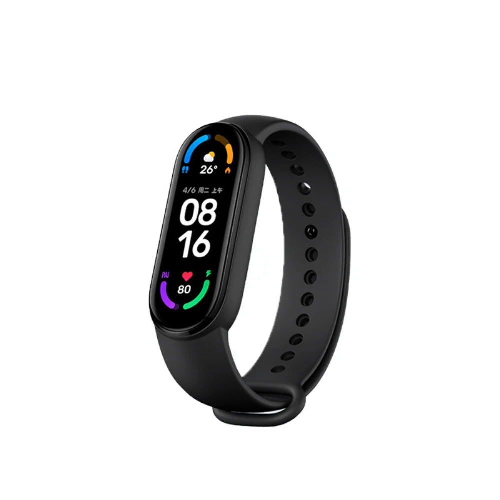 

Fashion Replacement Strap Soft Silicone Silicone Wristband Smart Accessories Watch Strap For Xiaomi Mi Band 6 Strap
