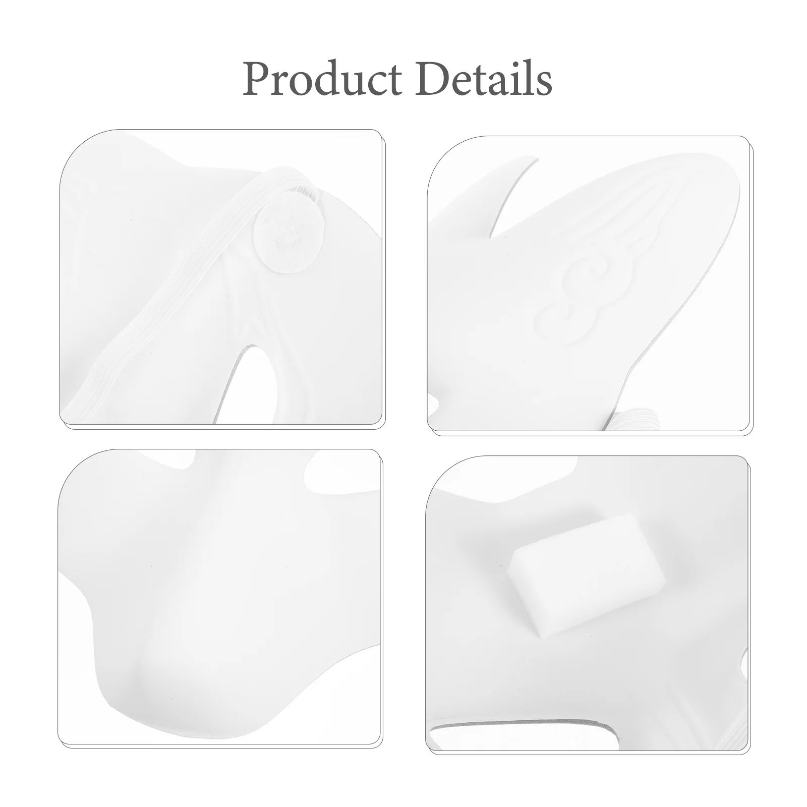 2 шт. DIY маска лисы Хэллоуин ремесло пустая игрушка в виде животного изготовление