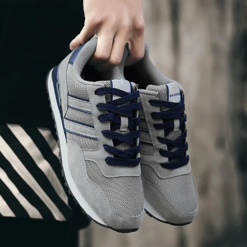 

Classic Men Shoes Retro Light Suede Leather Running Shoes Breathable Men Sneakers Damping Jogging Sport Shoes for Women Trainer