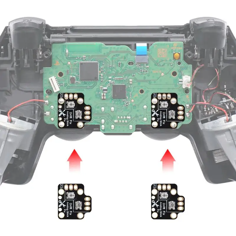 

2Pcs PS4 / PS5 / XBOX ONE Controller Reset Board 3D Joystick Calibration Left & Right Drift Adjustment Reset Board PS5 Gampad