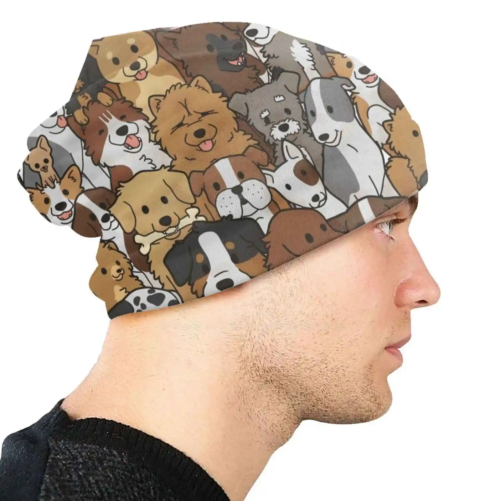 Шляпа Doggo с коллажем для рыбаков Панама шляпы шнауцер Шиба-ину Сибирский хаски