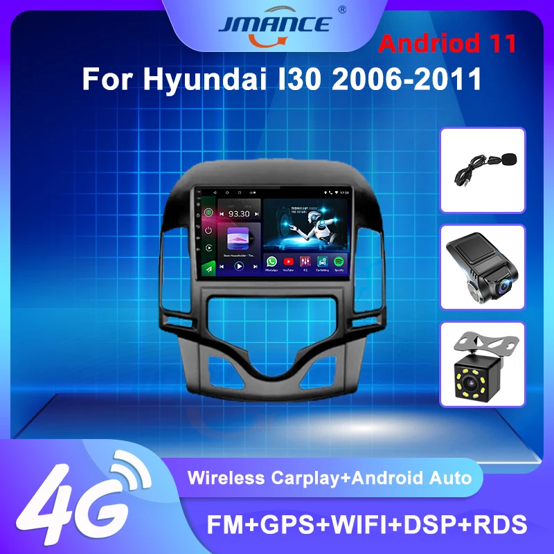 

JMACNE For Hyundai I30 2006 2007 2008 2009 2010 2011 Car Radio Multimedia System Navigator GPS Stereo Auto Android No 2 Din DVD