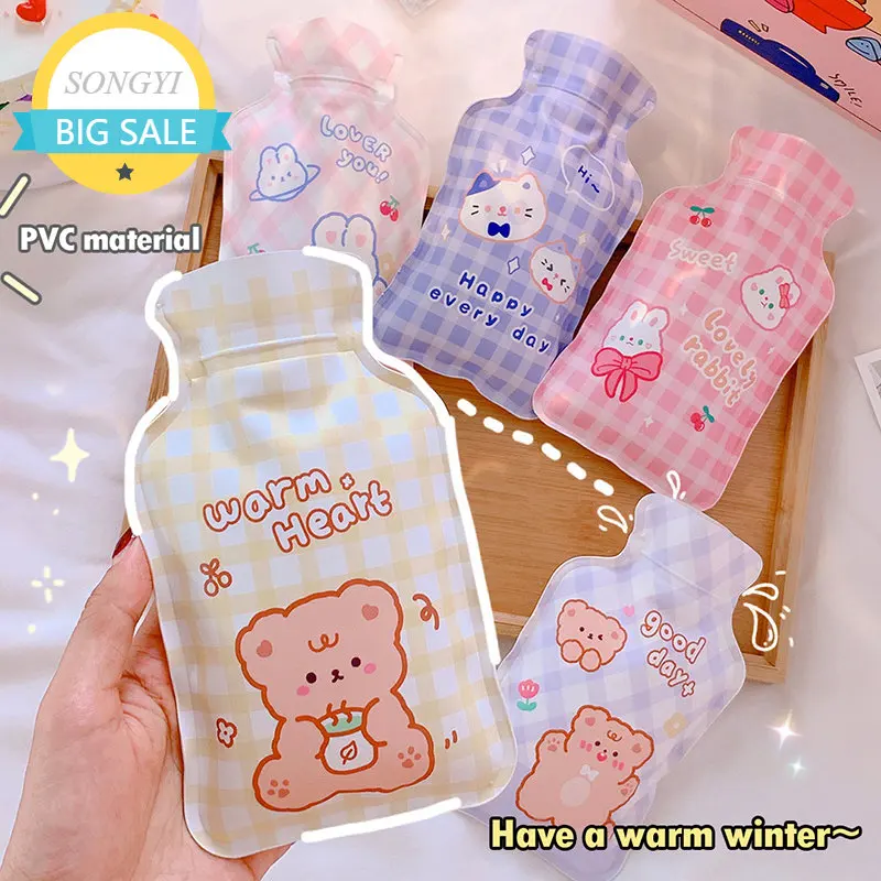 

1Pc 300ML Cartoon Hand Po Warm Water Bottle Mini Hot Water Bottles Portable Hand Warmer Girls Pocket Hand Feet Hot Water Bags