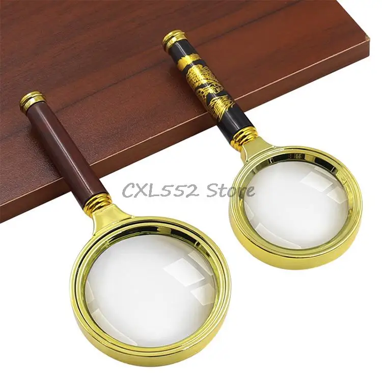 

1Pc 60mm 70mm Hd Magnifier Hand-held Magnifier 10x Office Reading Magnifier