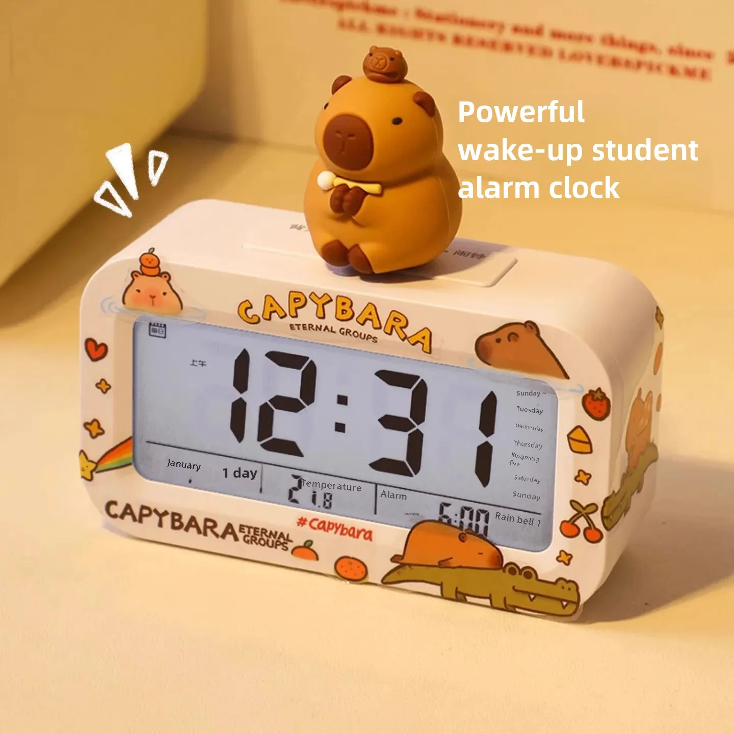 Будильник для студенческой спальни цифровые настольные часы креативные умные