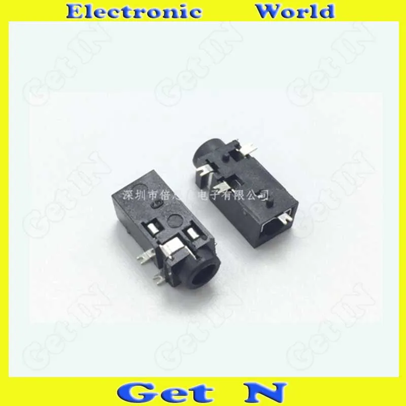 

200pcs PJ-209 5Pins SMD Type 2.5MM Auido Video Socket 2.5MM Earphone Connectors with Column