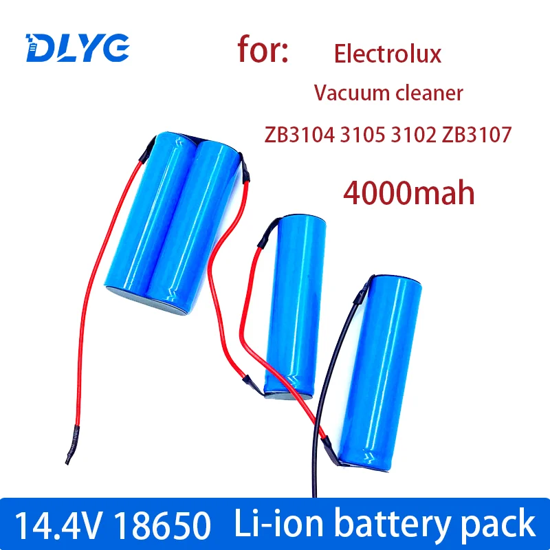 

14.4V 18650 Li-ion Battery Pack 4000mah for Electrolux Zb3104 3105 3102 ZB3107 Vacuum Cleaner