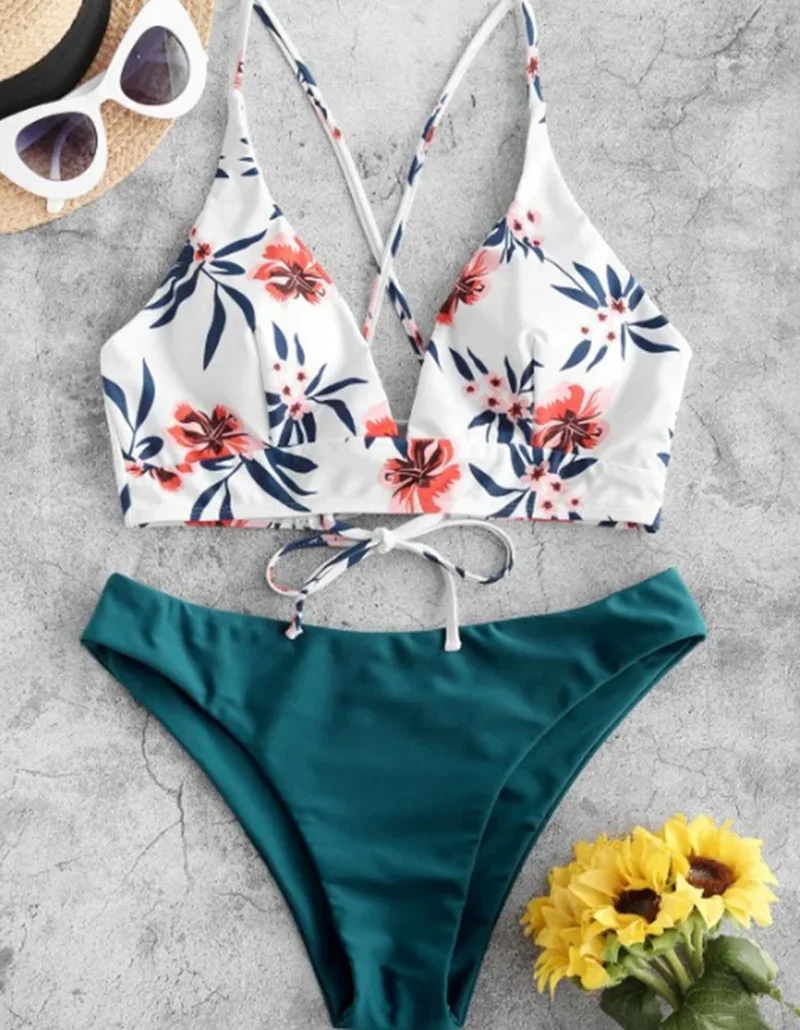 Рисунок 2 - 2021 женские летние купальники с цветочным принтом