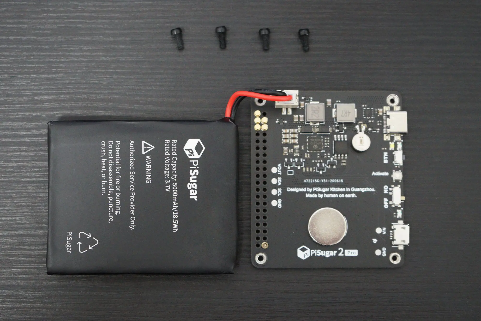 Аккумулятор Pisugar 2 Pro для Raspberry Pi 3B + 4B