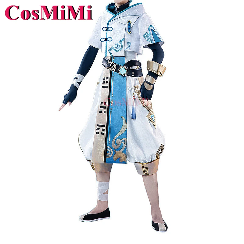 CosMiMi Chongyun Косплей Игра Genshin Impact Костюм Красивая Мода Боевая Униформа Мужская